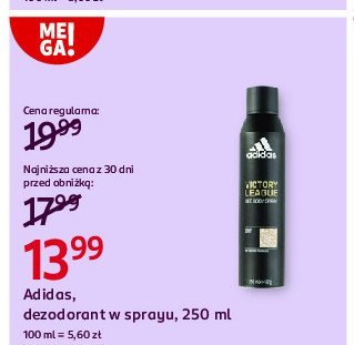 Dezodorant Adidas men victory league Adidas cosmetics promocja