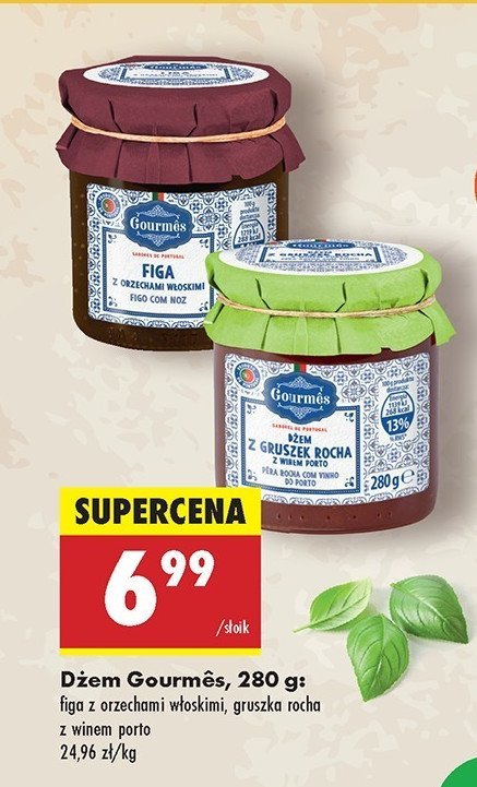 Dżem figa z orzechami włoskimi Gourmes promocja