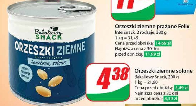 Orzeszki ziemne smażone solone Bakaliowy snack promocja