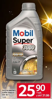 Olej silnikowy Mobil Super 3000 X1 5W-40 promocja w Selgros