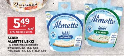 Serek Almette lekki naturalny/ziołami promocja w Stokrotka