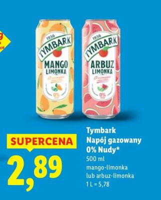 Napój gazowany 0% Nudy mango-limonka  promocja w Lidl