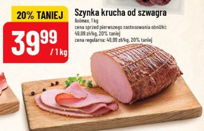 Szynka krucha od szwagra Krakus promocja w POLOmarket