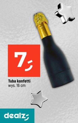 Tuba konfetti wys. 16 cm promocja w Dealz