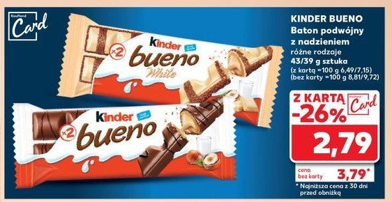 Baton Kinder bueno promocja w Kaufland