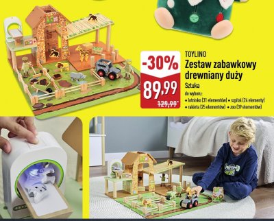 Zestaw zabawkowy drewniany duży  promocja w Aldi