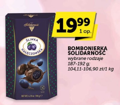 Bombonierka Solidarność Śliwka Nałęczowska wybrane rodzaje promocja w ABC