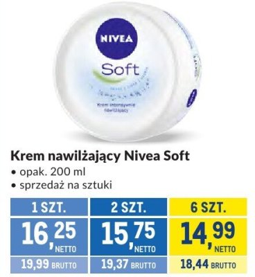 Krem nawilżający Nivea Soft promocja w Makro