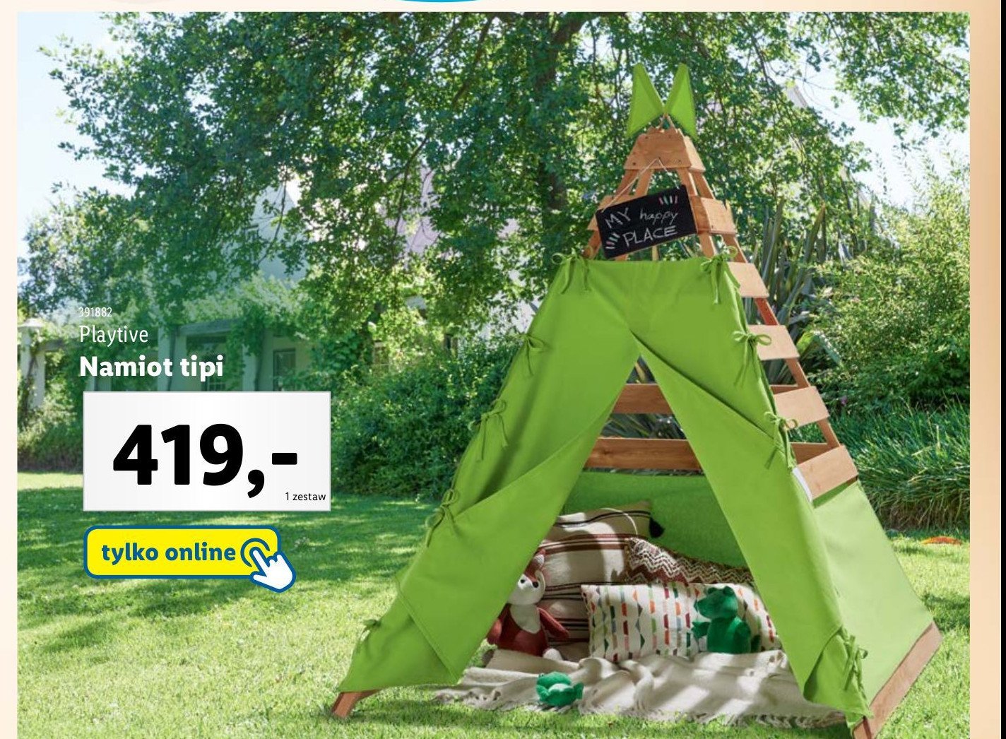 Namiot tipi Playtive promocja