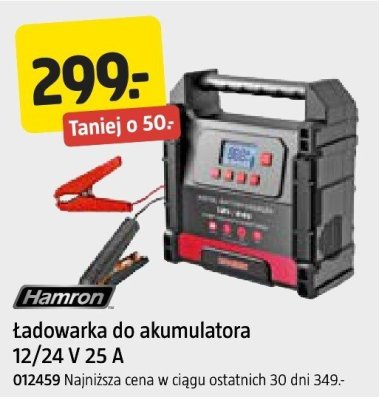 Ładowarka do akumulatora Hamron 12/24 V 25 A promocja w Jula