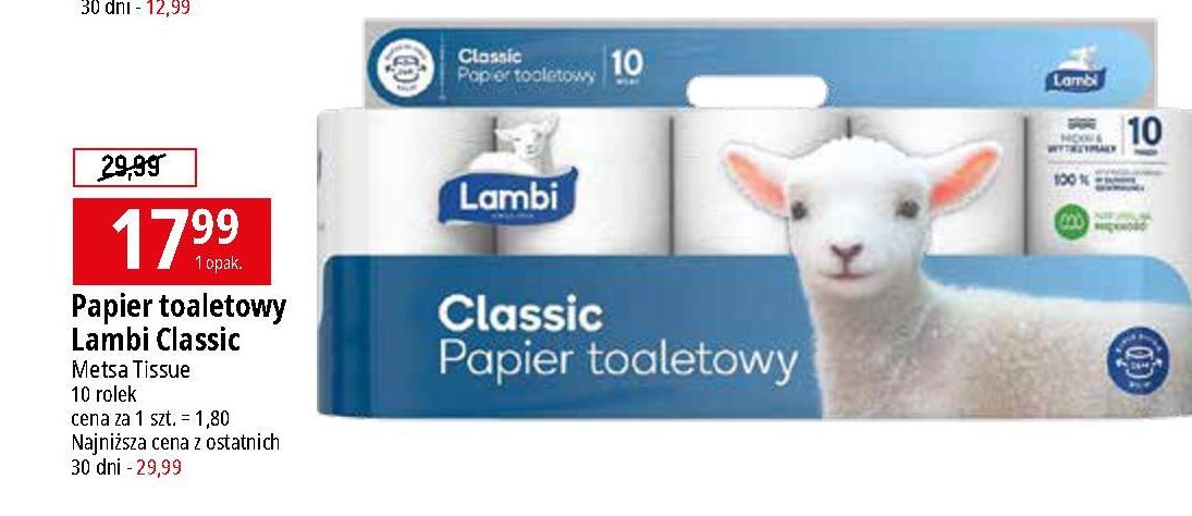 Papier toaletowy Lambi promocja