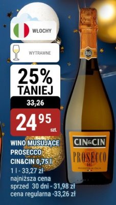 Wino musujące Prosecco Cin&Cin 0,75 l promocja w bi1