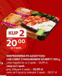 Wieprzowina po azjatycku z ry偶em Szubryt promocja
