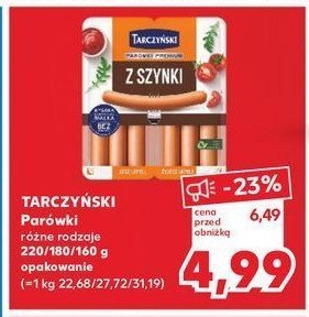 Parówki z szynki Tarczyński promocja