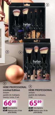 Pędzle do makijażu twarzy i oczu HEBE PROFESSIONAL Limited Edition promocja w Hebe