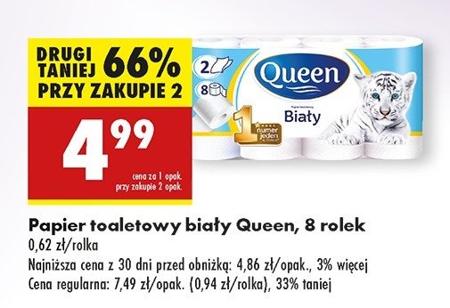 Papier toaletowy biały Queen promocja