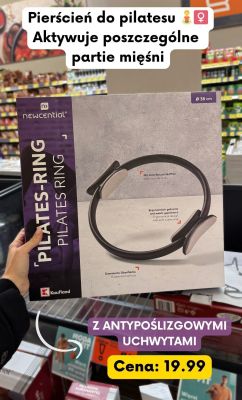 Pierścień do pilatesu z antypoślizgowymi uchwytami Newcential promocja w Kaufland