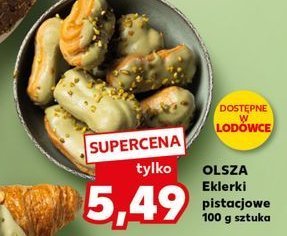 Eklerki pistacjowe Olsza promocja