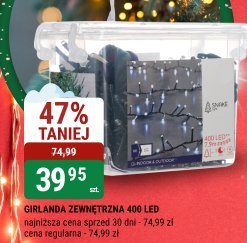Girlanda zewnętrzna 400 LED promocja w bi1