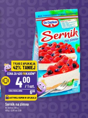 Sernik na zimno Dr. oetker promocja