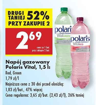 Woda red Polaris promocja w Biedronka