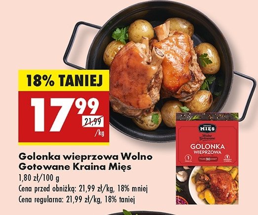 Golonka wieprzowa wolno gotowana Kraina mięs promocja