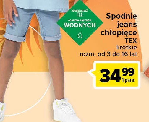 Spodnie jeansowe chłopięce 98-164 Tex promocja