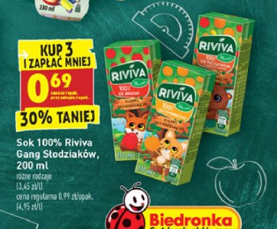 Napój jabłkowo-brzoskwiniowy Riviva promocja