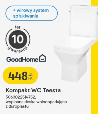 Kompakt WC Teesta promocja w Castorama