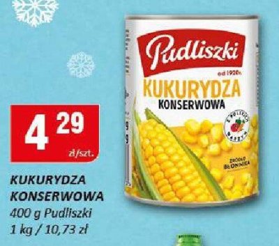 Kukurydza konserwowa Pudliszki promocja w Chorten