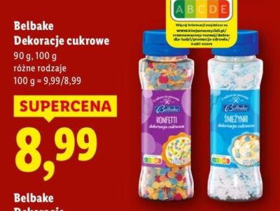 Dekoracje cukrowe Belbake promocja w Lidl