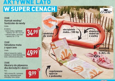 Mata z oparciem składana CRANE promocja