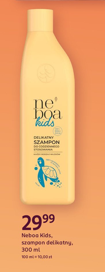 Szampon delikatny do codziennego stosowania Neboa kids promocja w Rossmann