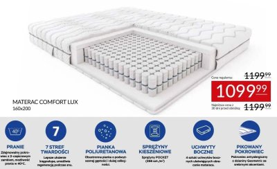 MATERAC COMFORT LUX 160x200 Abra Meble promocja w Abra Meble
