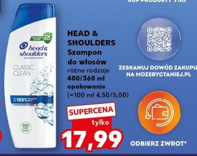Szampon do włosów różne rodzaje  promocja w Kaufland