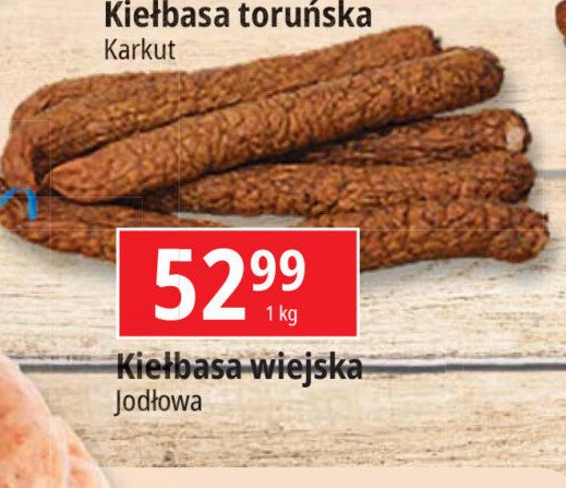 Kiełbasa wiejska jodłowska JODŁOWA LEJA promocja