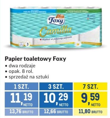 Papier toaletowy Foxy promocja w Makro
