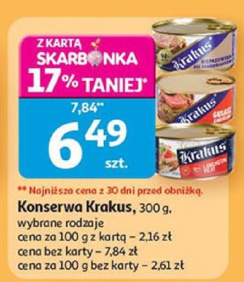 Konserwa wybrane rodzaje Krakus promocja