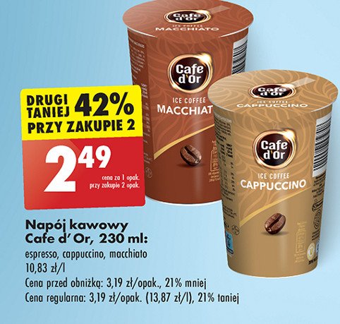 Napój kawowy espresso Cafe d'or promocja