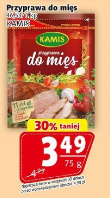Przyprawa do mięs Kamis promocja w Prim Market