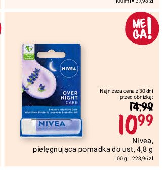 Pomadka over night Nivea promocja