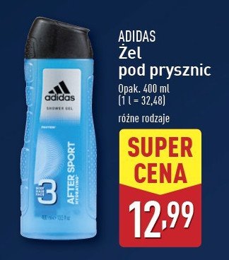 Żel pod prysznic Adidas men after sport Adidas cosmetics promocja w Aldi