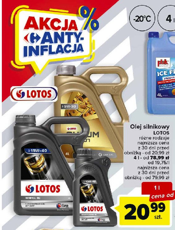 Olej silnikowy 5w/30 Lotos promocja