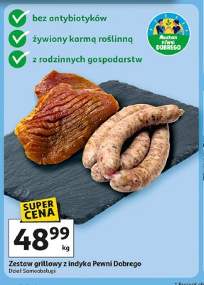 Zestaw grillowy z indyka Auchan pewni dobrego promocja