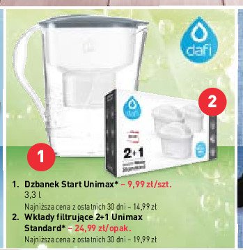 Dzbanek unimax 3.3 l Dafi promocja