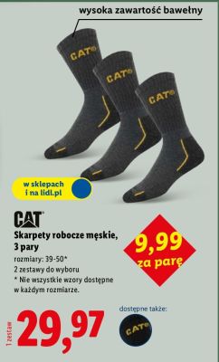Skarpety robocze męskie 3 pary  promocja w Lidl