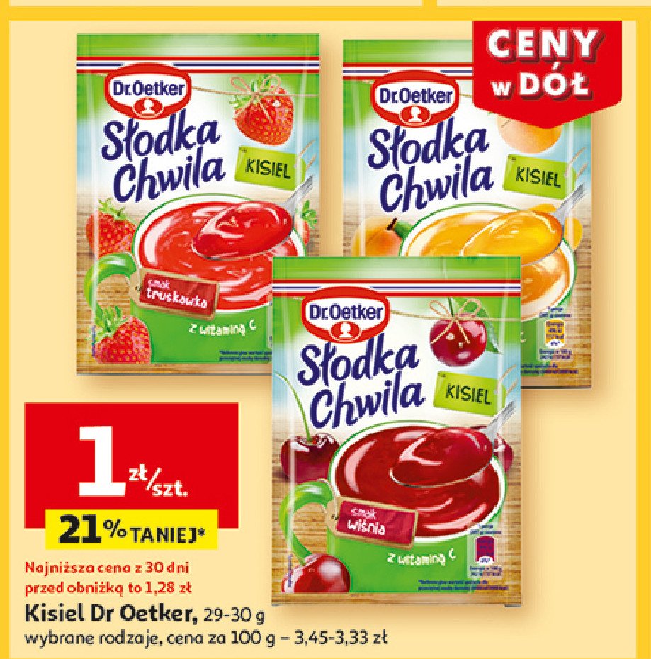 Kisiel morelowy Dr. oetker słodka chwila promocja