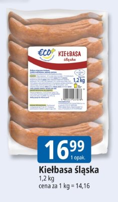 Kiełbasa śląska Eco+ promocja w Leclerc