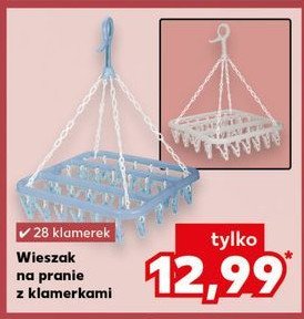 Wieszak na pranie z klamerkami promocja w Kaufland