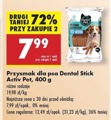 Przysmak dentystyczny dla psa medium Activ pet promocja